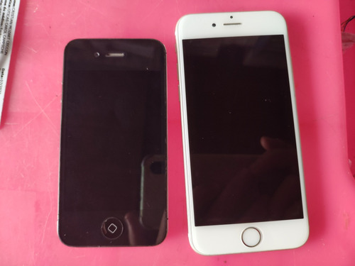 Lote iPhone 6 A1586 E 4s A1387 Defeito Não Ligam Leia Abaixo