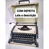 Máquina De Escrever Olimpia Traveller De Luxe - Com Defeito 