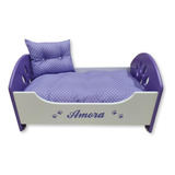 Cama Cachorro Com Almofada Caminha Pet Cães,gatos,luxo 57x35