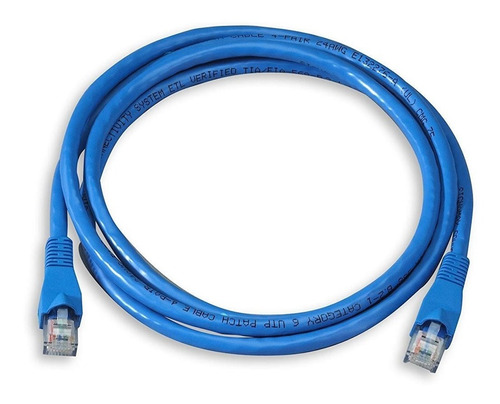 Cable De Red 5 Metros Armado Módem Smart Cat.5e Rj45 Azul