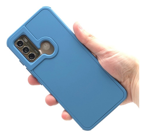 Funda Para Moto G60 Case Uso Rudo Protector Bordes Fuertes