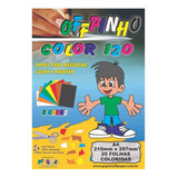 Bloco Criativo A4 Color 25 Folhas 120gr 8 Cores Offpaper