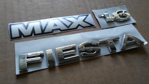 Kit Emblemas Letras Ford Fiesta 2008 2009 2010 Max Foto 4