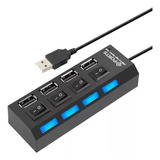 Hub Usb Multiplicador 4-7 Puertos Usb Con Switch On Off Pc