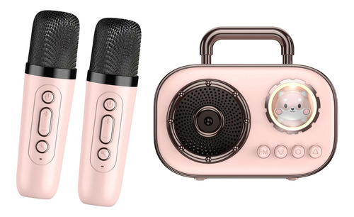 Mini Máquina De Karaoke Con 2 Micrófonos, Juguete Para