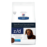 Alimento Hill's Prescription Diet Skin/food Sensitivities Z/d Para Cão De Raça Pequena Sabor Mix Em Sacola De 7lb