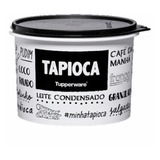 Tupperware  Caixa Mantimento Tapioca Preto Branco Pb 