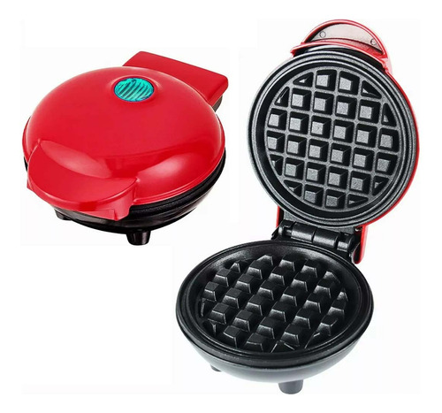 Waflera Mini Eléctrica Ronda Máquinas Waffles Para Desayunos