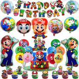 Cotillón Mario Bros Decoración Cumpleaños Super Mario Bros 2