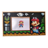 Super Mario Odyssey Mundo Noche Estilo Retro Pixel Art.