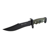 Cuchillo Wallis D/combate Mango Abs Y Zamak C/funda D/piel