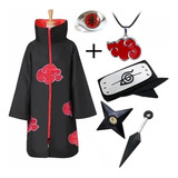 Disfraz De Capa De Naruto Akatsuki Cosplay 6 Piezas/set