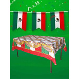 Mantel Mexicano 16 Septiembre 2m X 1.50m Fiesta Mexicana