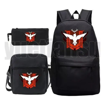 Mochila Free Fire Garena Para Niños, 3 Piezas, Conjunto De Color Z321bkhyqffire10