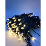 Cordão Fixo 100leds Led Blindado Enfeite Natalino Externo Cor Das Luzes Incandescente 220v