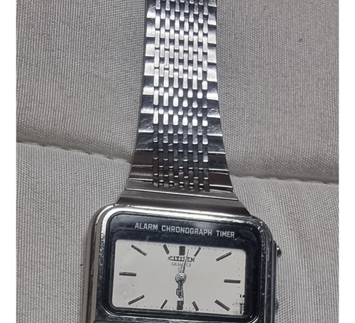 Reloj De Pulsera Vintage Citizen Alarm Chronograph Timer