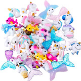 Pack De 10 Charms Ideal Slime Unicornios Y Sirenas Novedad