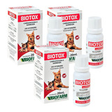 3 Und Biotox Banho Em Cães Amitraz 20mlcarrapatos E Pulgas 