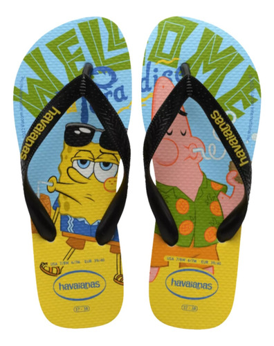 Sandalia Chinelo Havaianas Bob Esponja Original 