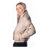 Campera Puffer Eco Cuero