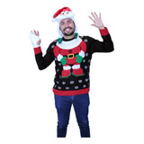 Suéter Navideño Sweater Ugly Santa Claus Adulto 85035