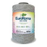 Barbante Big Cone Nº8 Cor Cinza 1,8kg Euroroma C Nota Fiscal