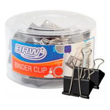 Prendedor De Papel Binder Clip 25mm Brw Caixa Com 48un