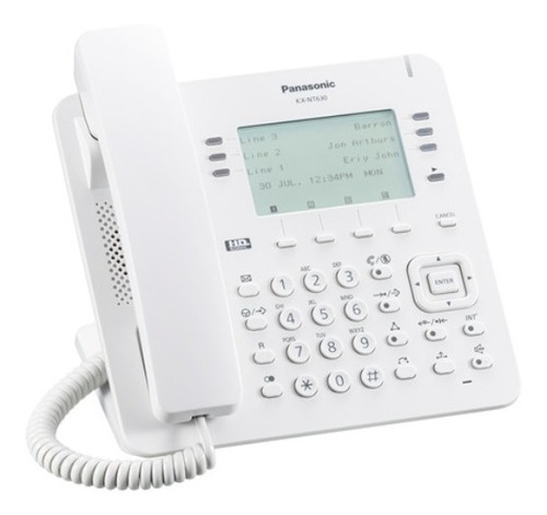 Kx-nt630 Telefono Ip Panasonic Poe Lcd 3.6  24 Teclas 2 Giga