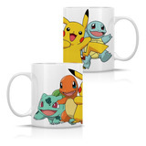 Taza Pokémon Pikachu Charmander Bulbasaur Squirtle