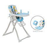 Silla Comedor Bebe Premium Baby Monaco Color Azul