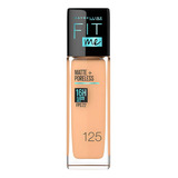 Base Líquida Fit Me Matte Poreless 16h 30 Ml 125 Nude Beige