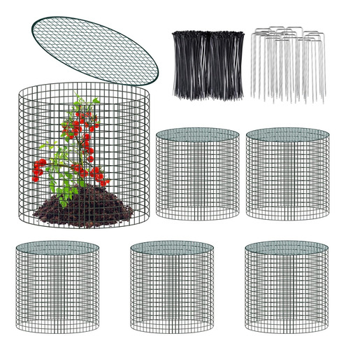 Paquete De 6 Protectores De Plantas De Alambre De 12 X 13 Pu