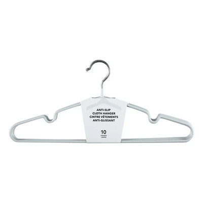 Miniso Paquete De Ganchos Antideslizantes Para Ropa Plástico Color Gris | MercadoLibre