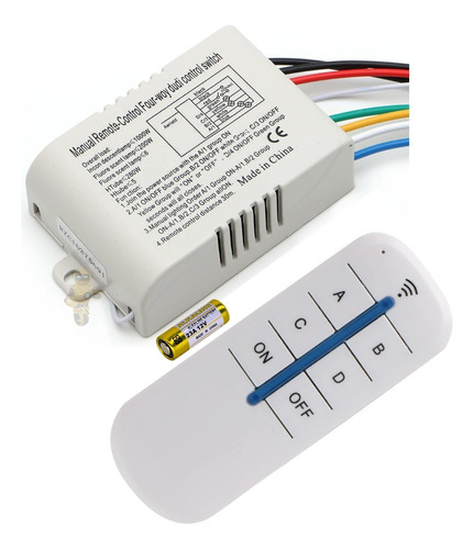 Interruptor Inteligente Wireless 4 Vias P/ Lampadas 110~220v