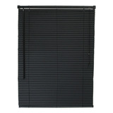 Persiana De Pvc Horizontal 120 X 160 Color Negro Texturizado