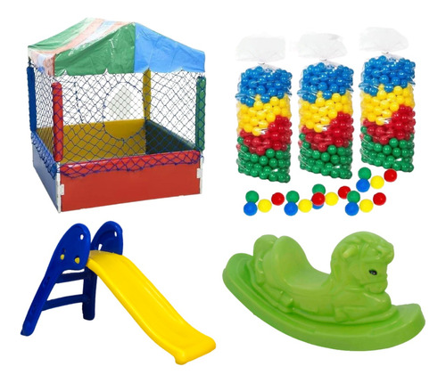 Kit 3 Brinquedos Parque Legais Infantil