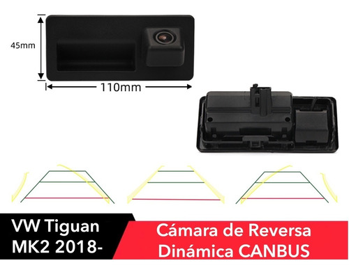 Camara Reversa Dinamica Canbus Vw Virtus Tiguan Mk2 2018 -