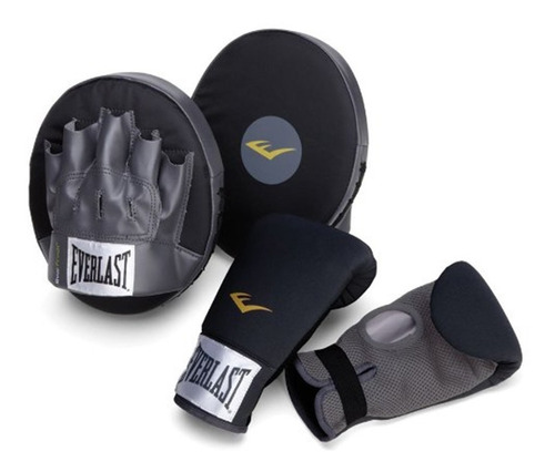 Kit De Box Guante Con Target Everlast Negro