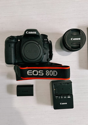  Canon Eos 80d Dslr + Lente 18-55mm
