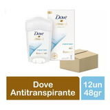 Dove Clinical Original Crema Antitranspirante 48g Pack X12