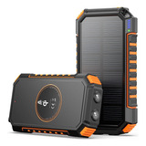 Power Bank Solar 20000mah Batería Portátil Carga Inalambrica