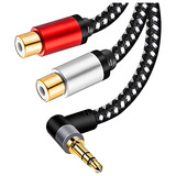 Cable Auxiliar Rca A 0.138 In, Divisor En Y Rca En Ángulo, 1