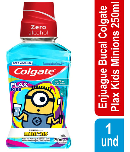 Enjuague Bucal Colgate Plax Kids Minions X 250ml