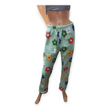 Pantalon Pijama Dama Estampas Modernas Polar Super Abrigados