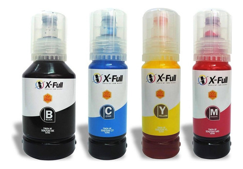 Kit 4 Refil Tinta T504 Para Epson L6161 L4150 L4160 L6191 