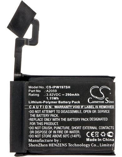 Bateria Para Apple Watch Series 4 44mm , A1976 , A2059 Local