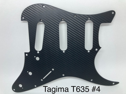 Escudo Guitarra Tagima T635 Fibra De Carbono Com Preto