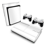 Skin Para Ps3 Super Slim Adesivo - Branco