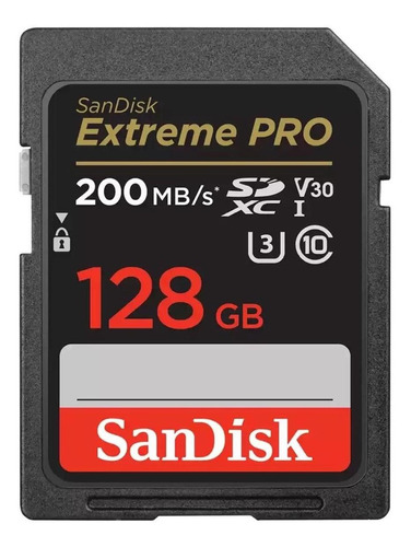 Memoria Sandisk Sd Xc Extreme Pro 128 200mb Para Nikon Canon