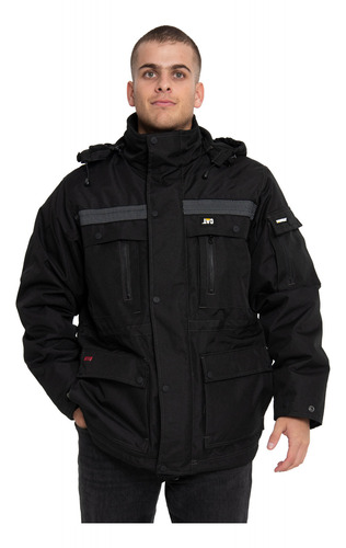 Parka Casual Hombre Heavy Insulated Parka Negro Cat